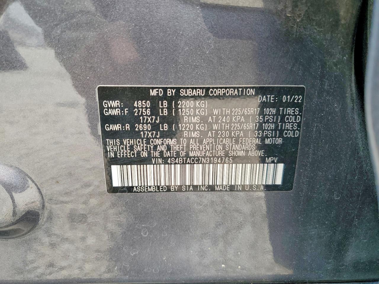 Subaru Outback Premium
