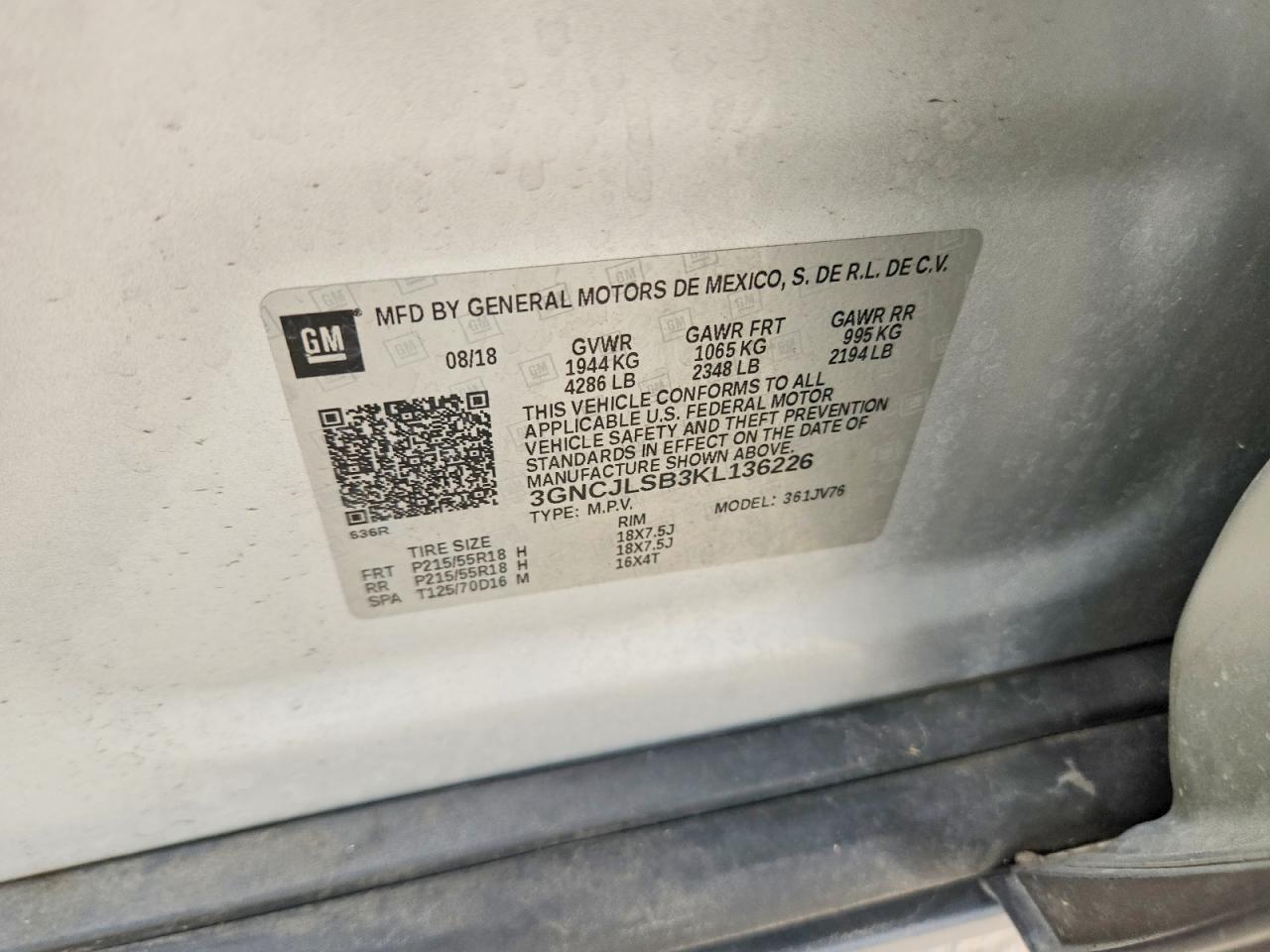 Chevrolet Trax 1lt