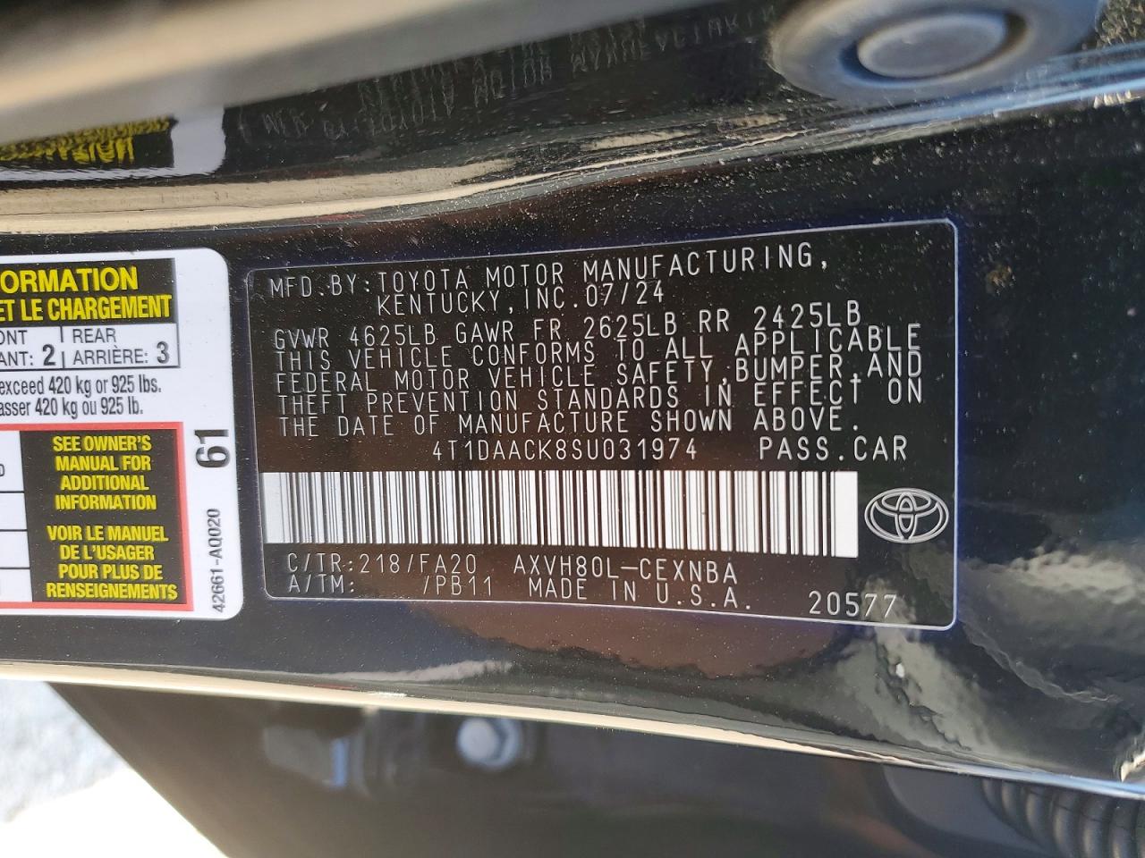 Toyota Camry Le