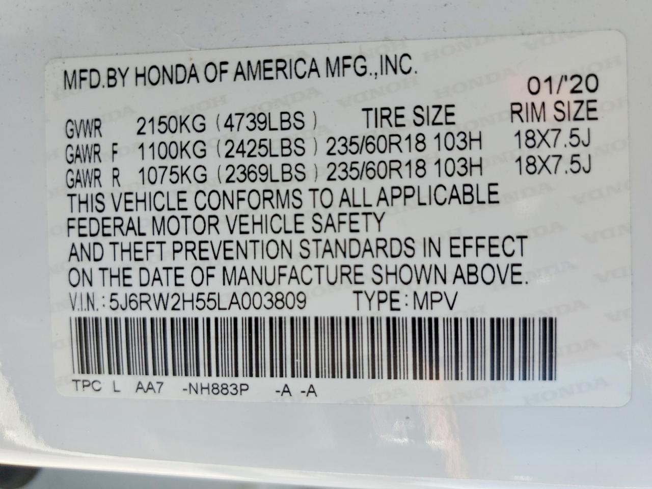 Honda Crv Ex