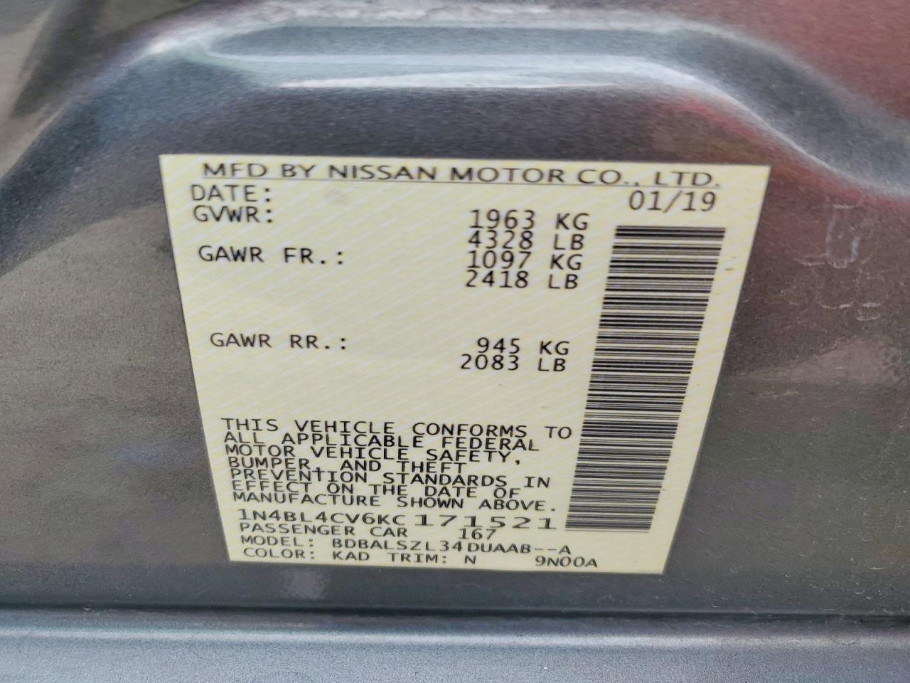 Nissan Altima Sr