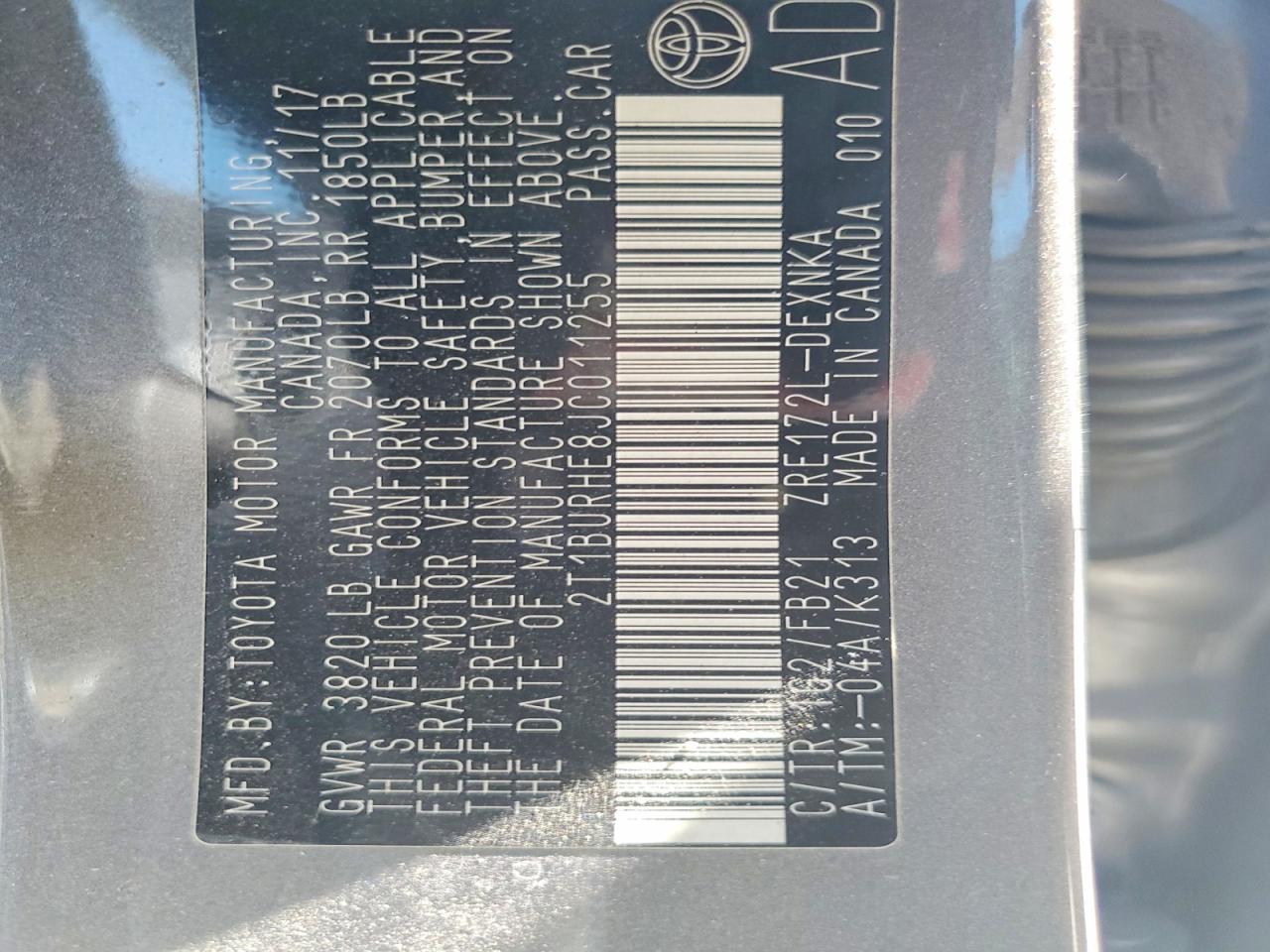 Toyota Corolla Le