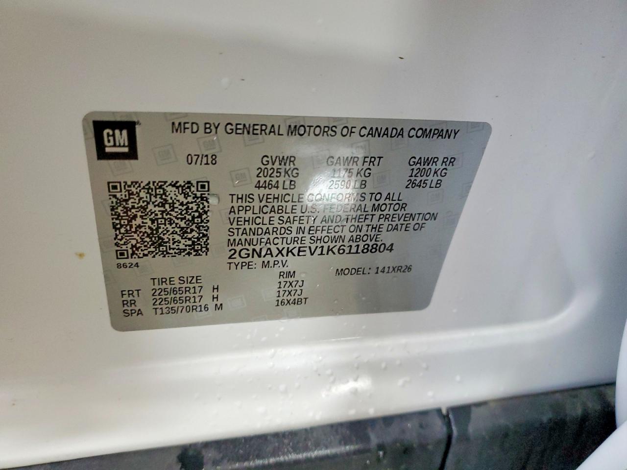 Chevrolet Equinox Lt