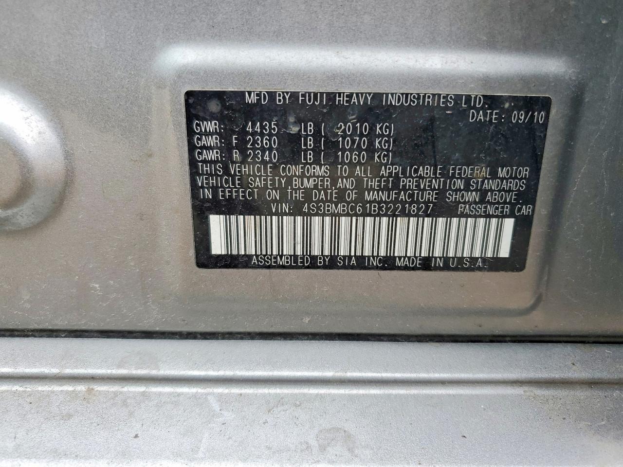 Subaru Legacy 2.5i Premium