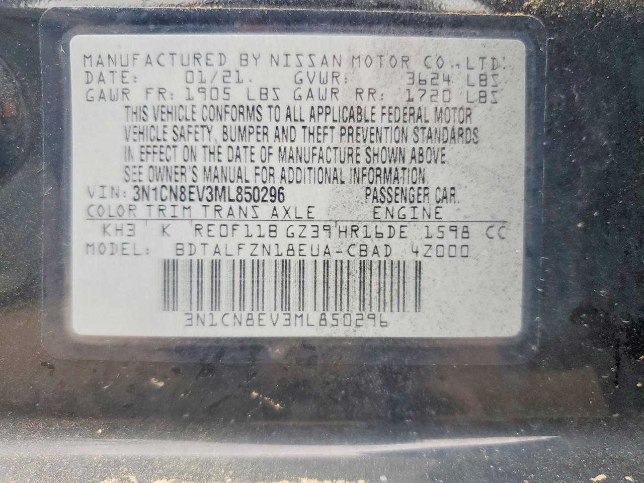 Nissan Versa Sv