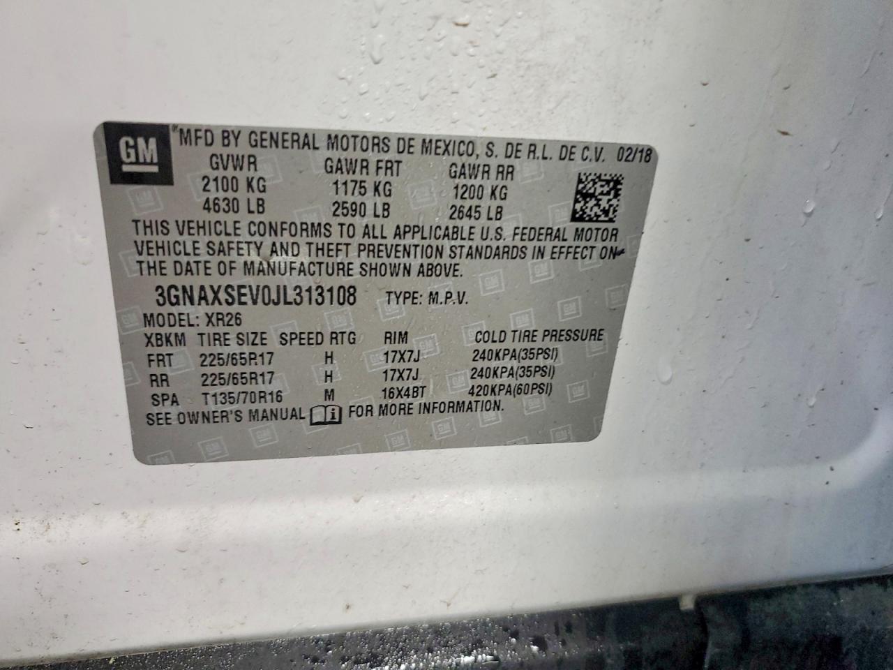 Chevrolet Equinox Lt