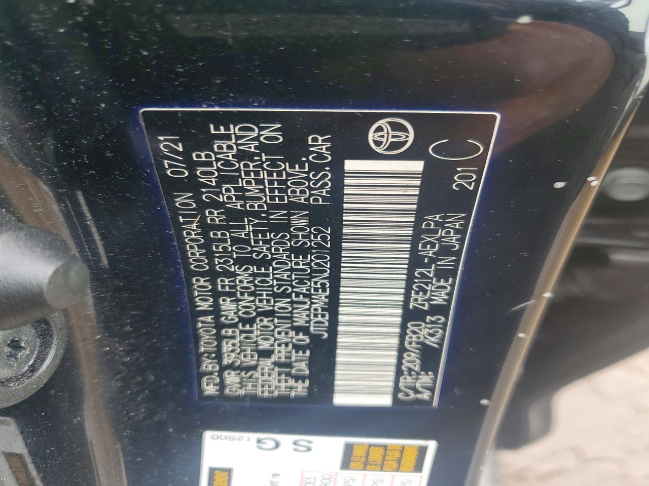 Toyota Corolla Le