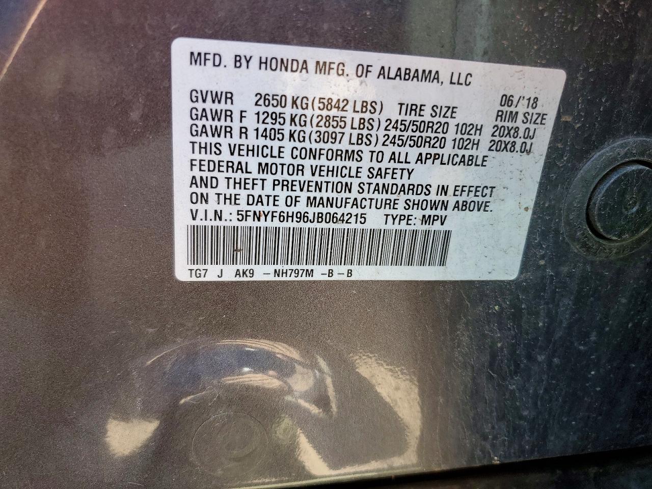 Honda Pilot Touring
