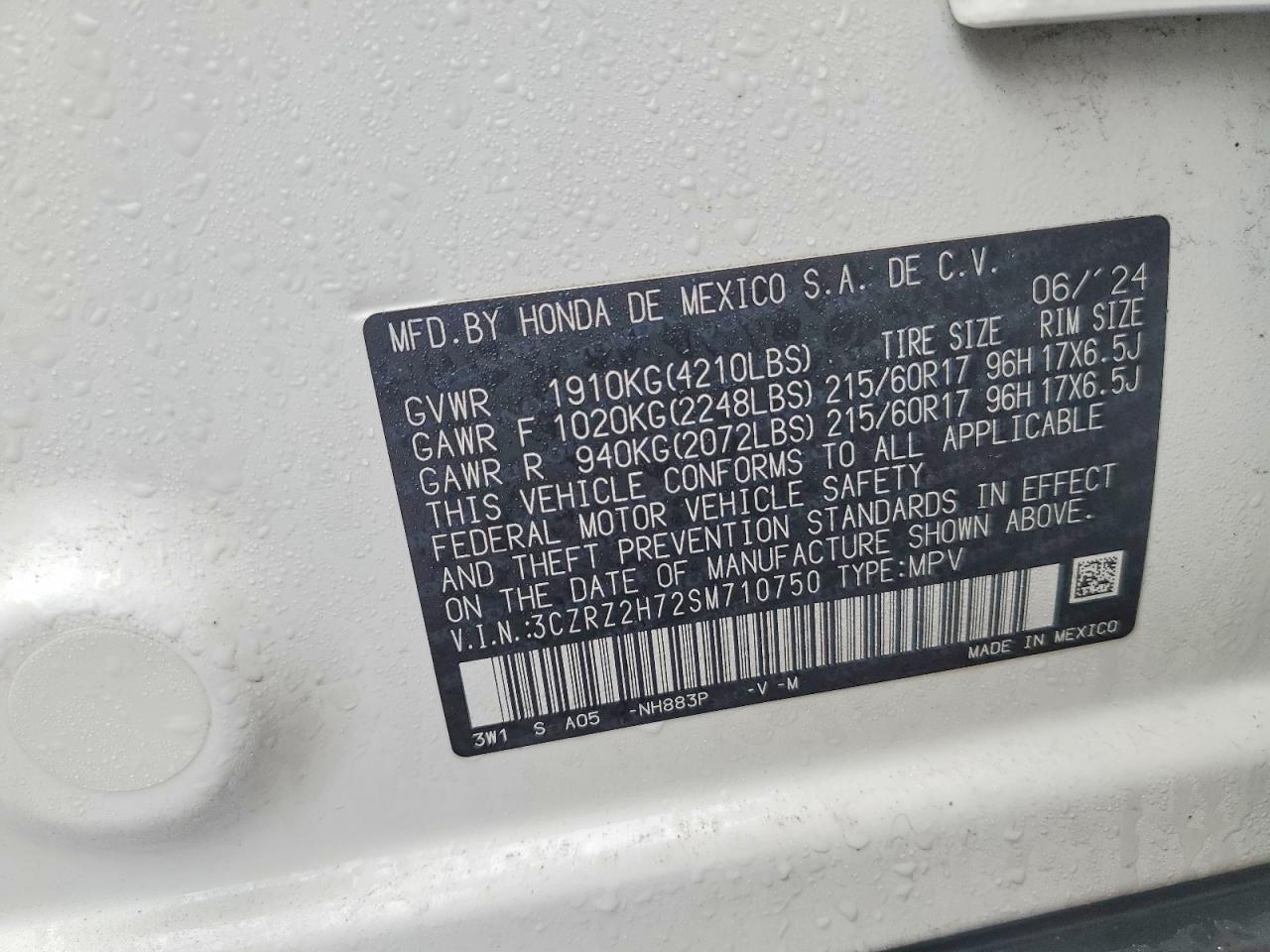 Honda HR-V Exl