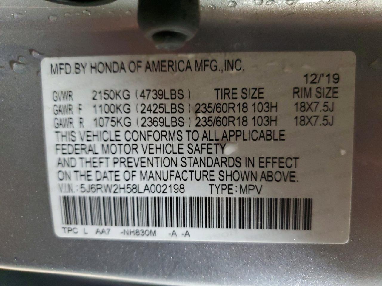 Honda Crv Ex
