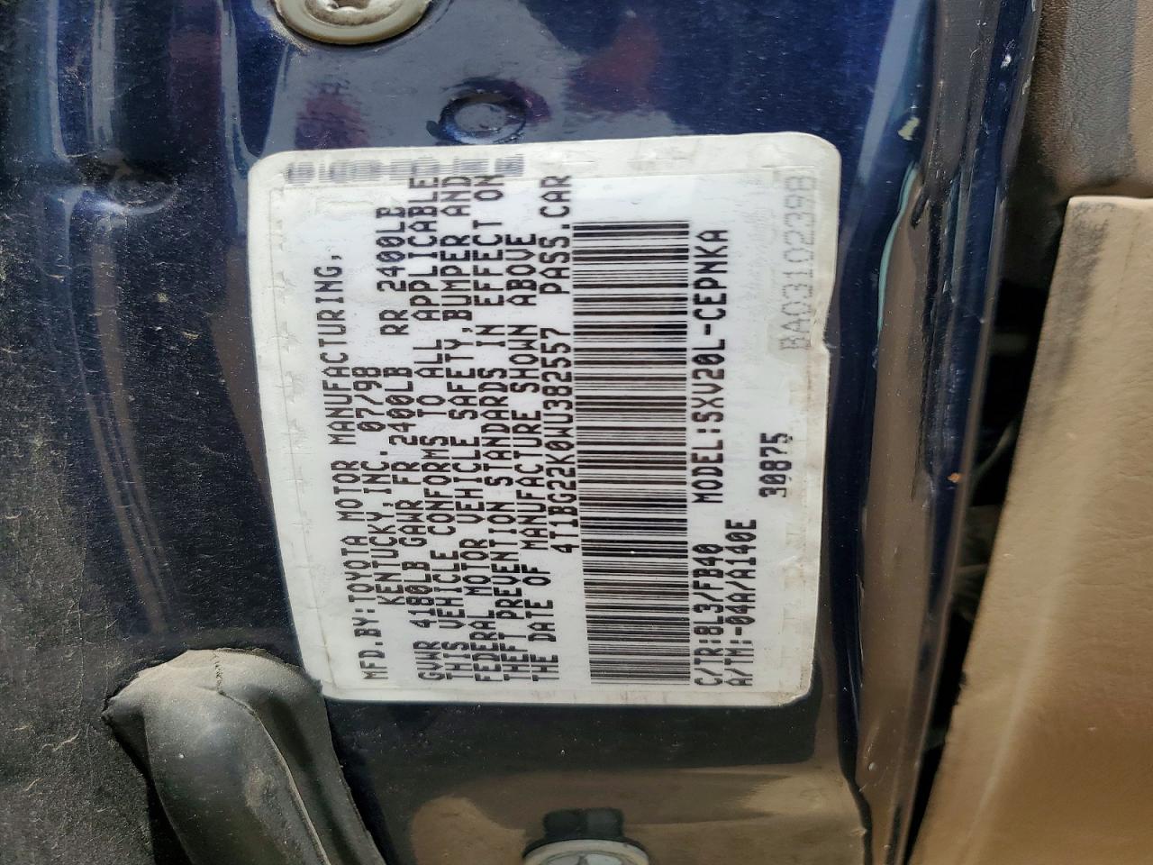 Toyota Camry Le