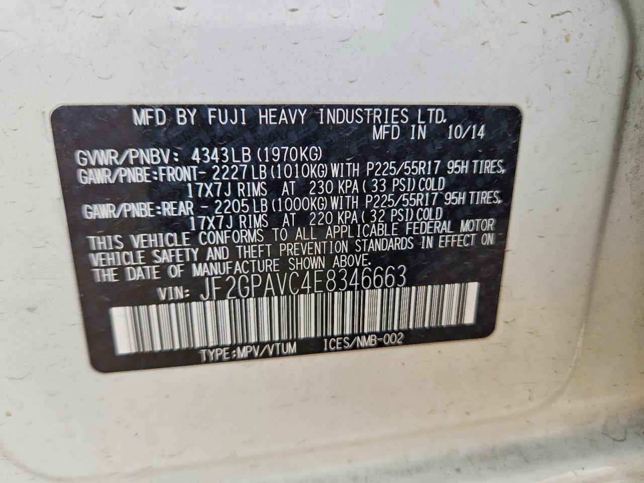 Subaru Xv 2.0 Premium