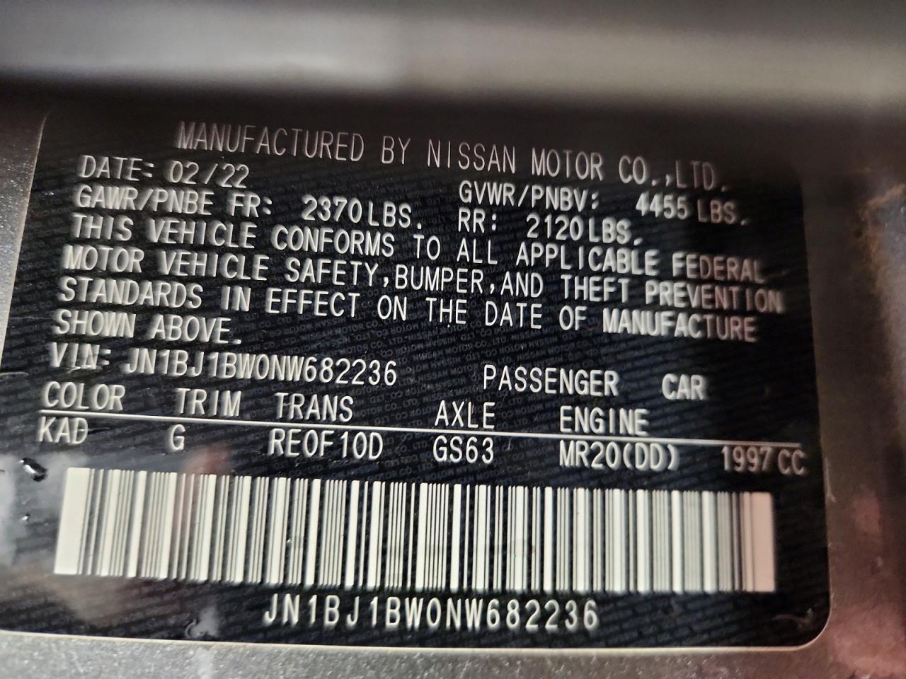 Nissan Rogue Sv