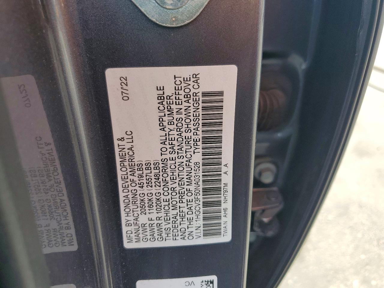 Honda Accord Hybrid Exl