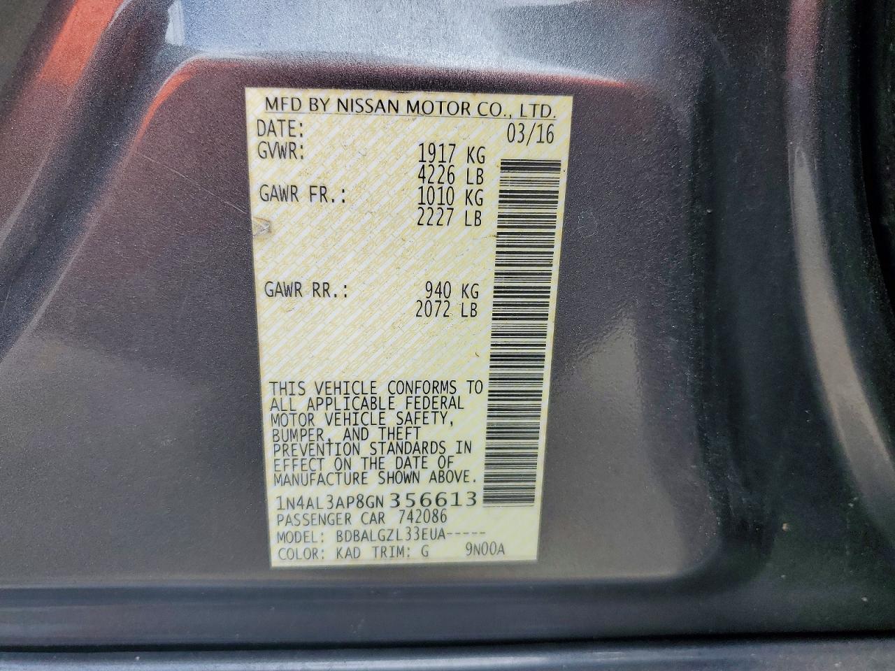 Nissan Altima 2.5 S