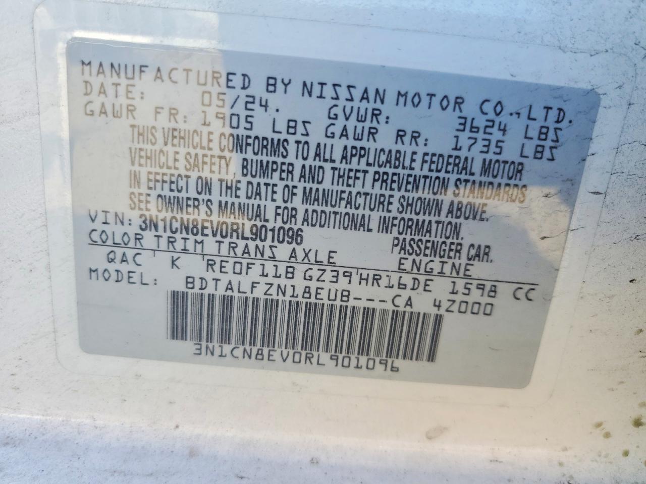 Nissan Versa Sv
