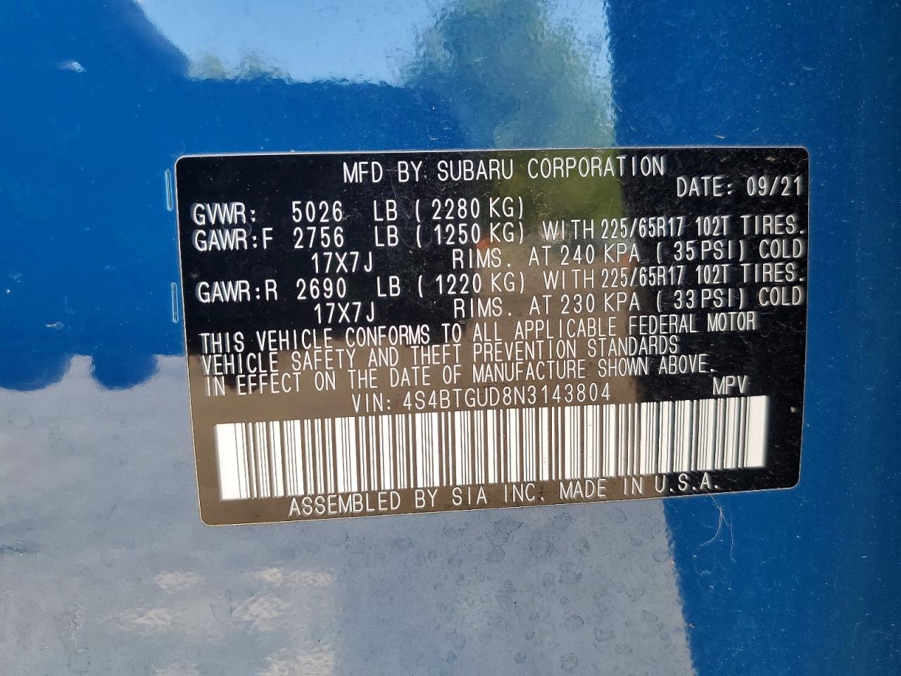 Subaru Outback Wilderness