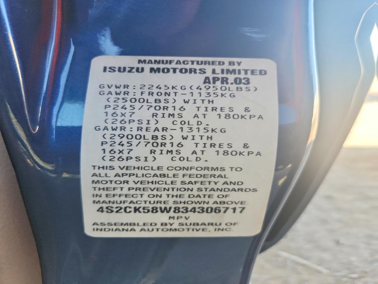 Isuzu Rodeo S