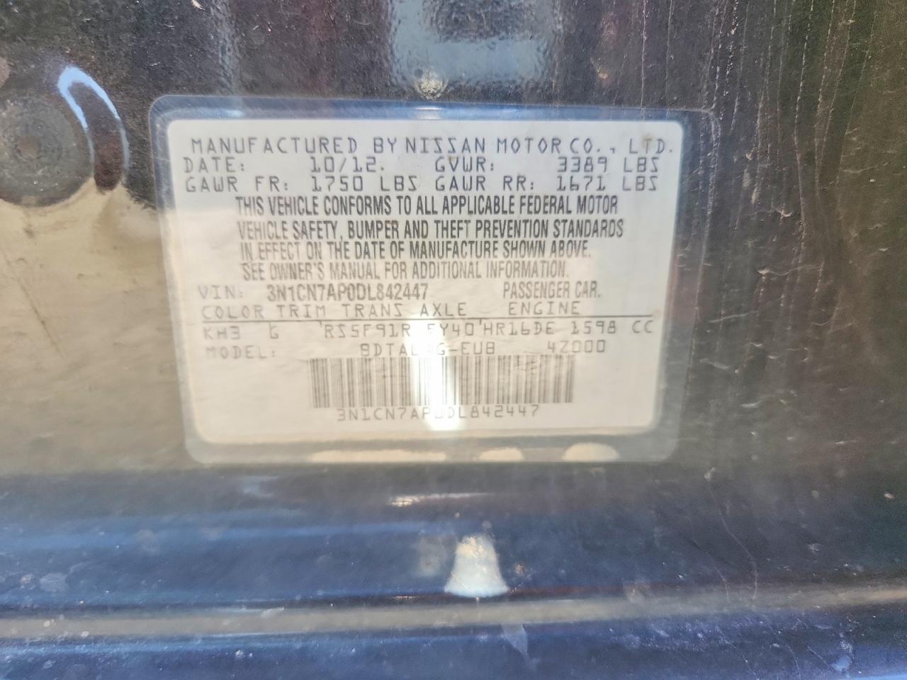 Nissan Versa 1.6 S