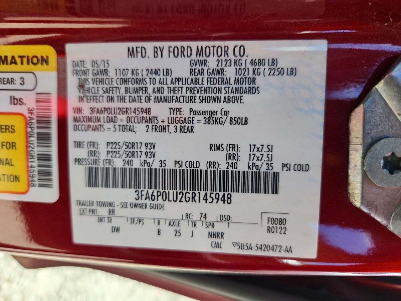 Ford Fusion Se Hybrid