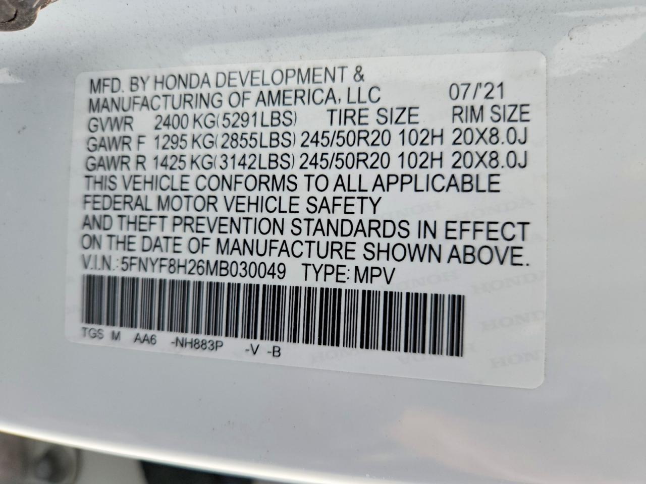 Honda Passport Sport