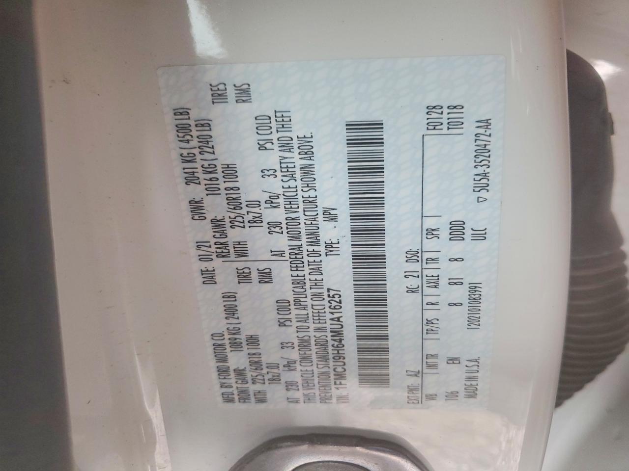 Ford Escape Sel