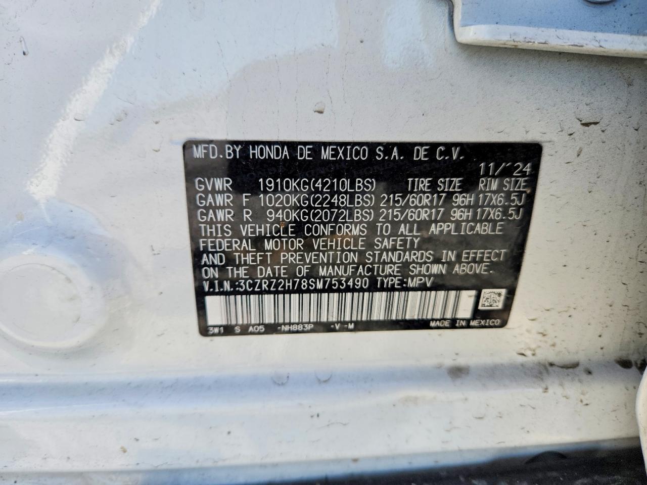 Honda HR-V Exl