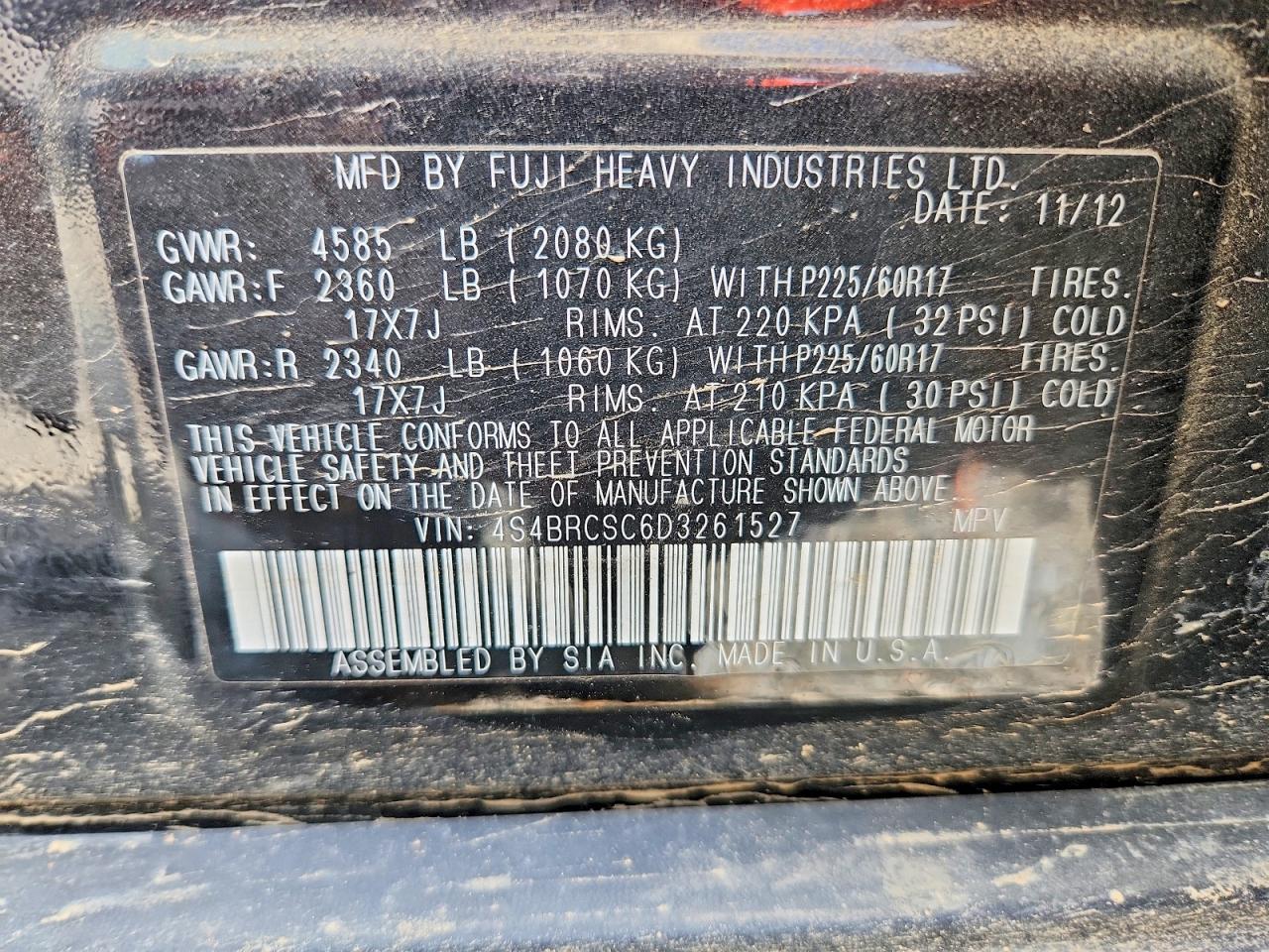 Subaru Outback 2.5i Limited