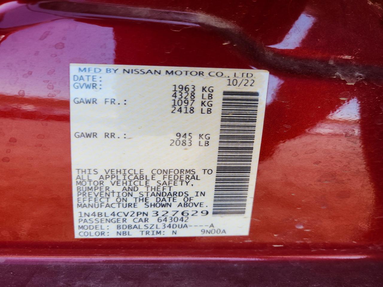 Nissan Altima 2.5 Sr