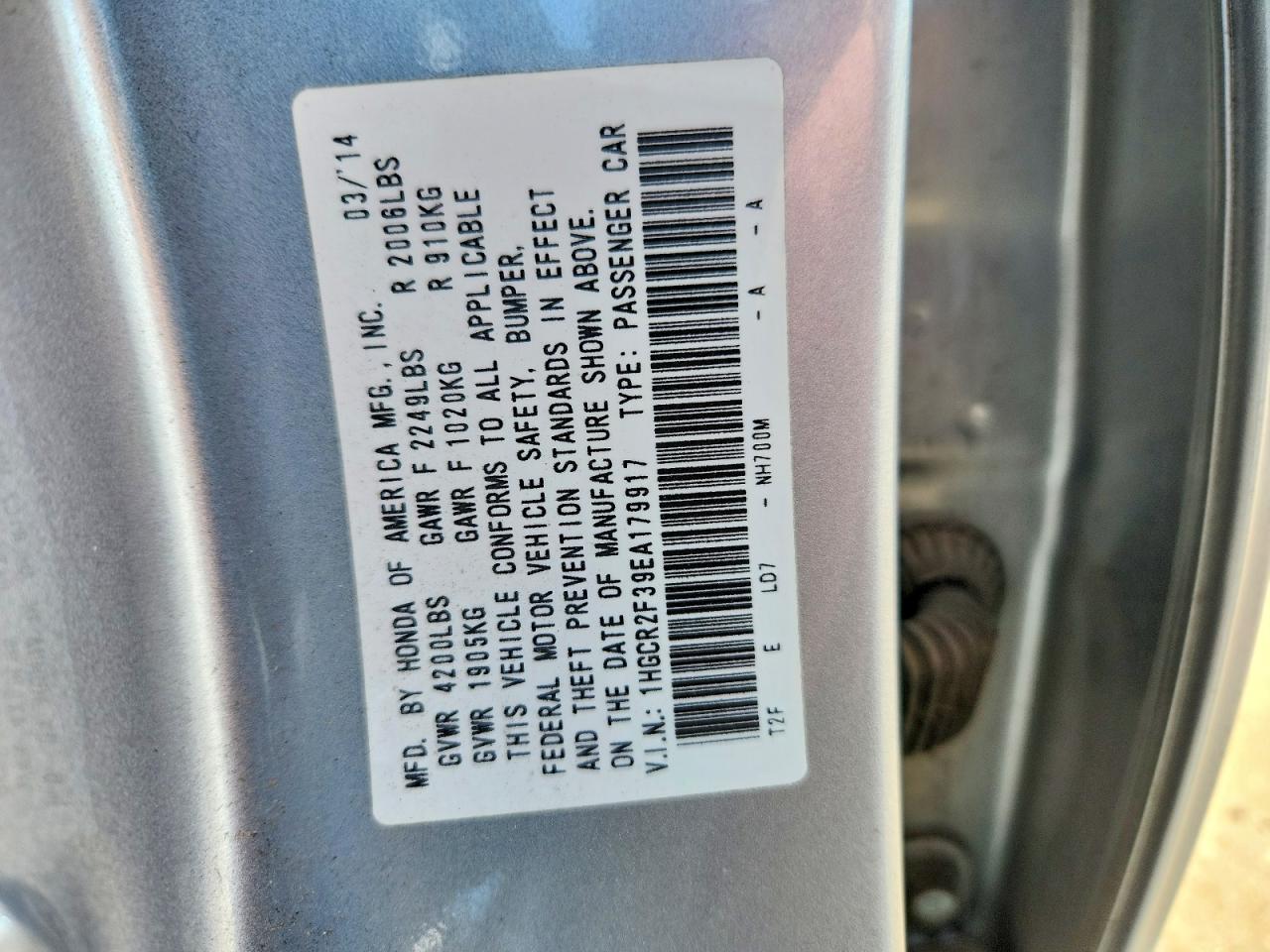 Honda Accord Lx