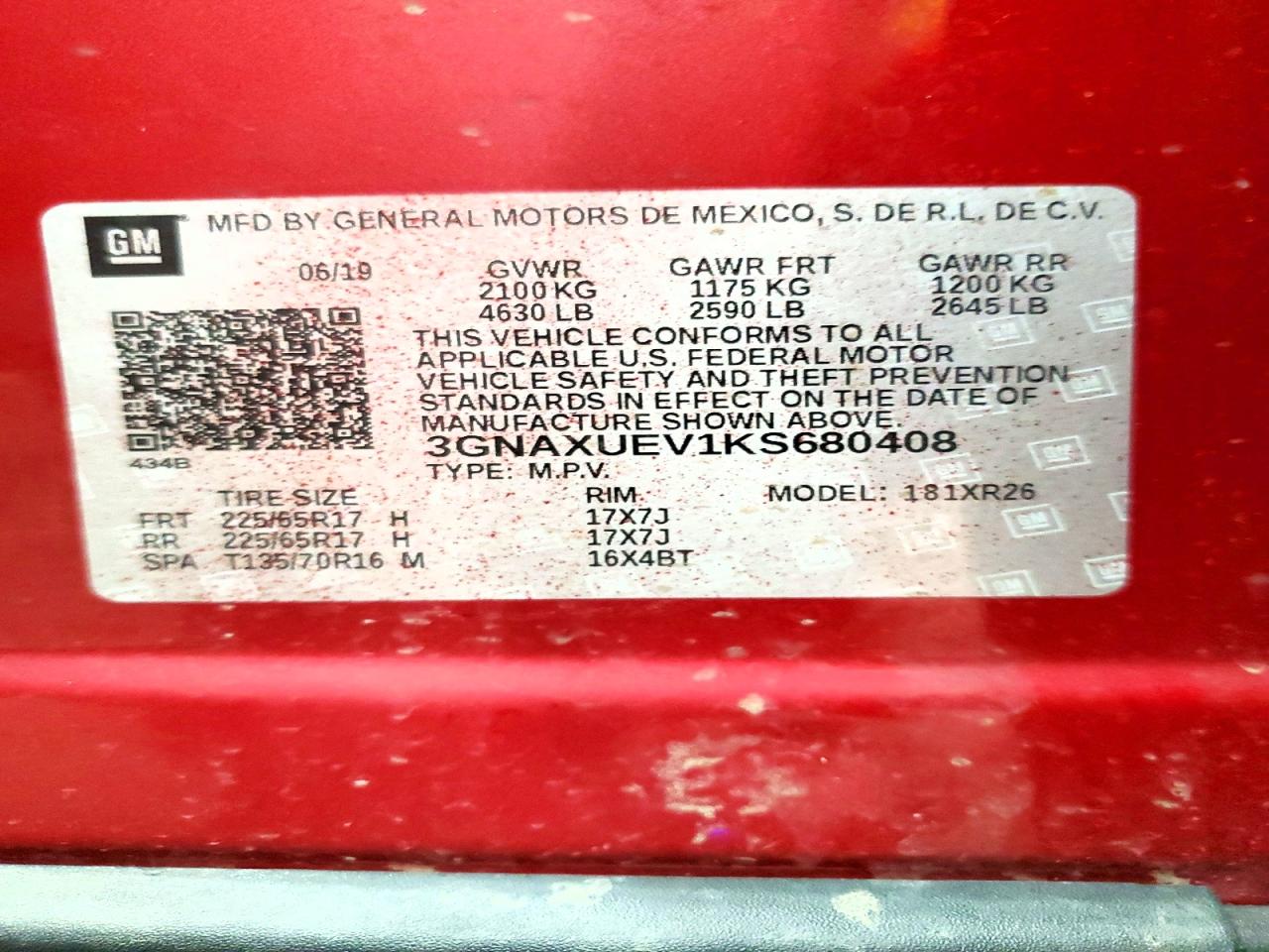 Chevrolet Equinox Lt