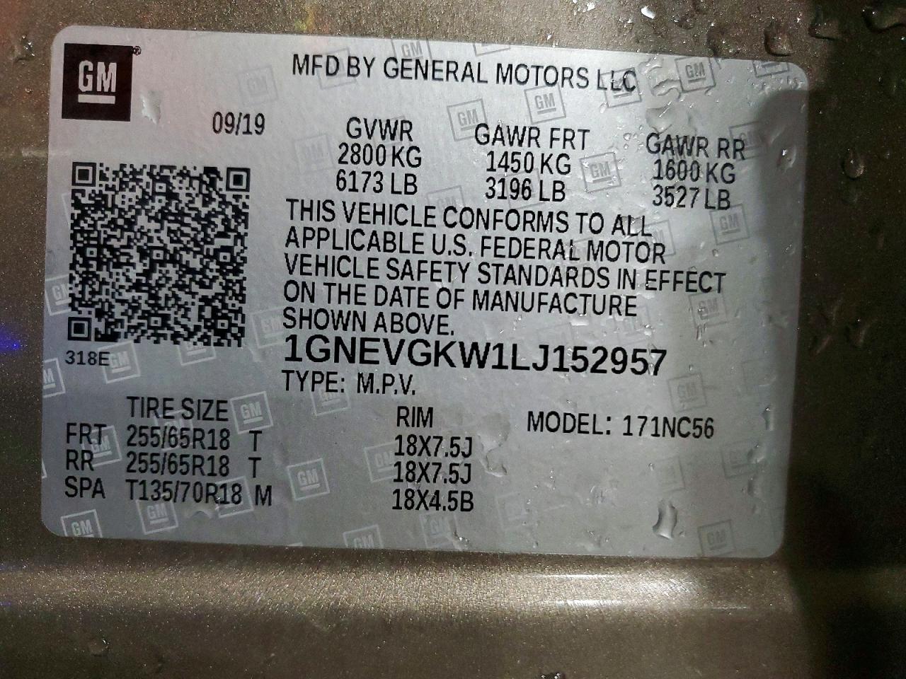 Chevrolet Traverse Lt