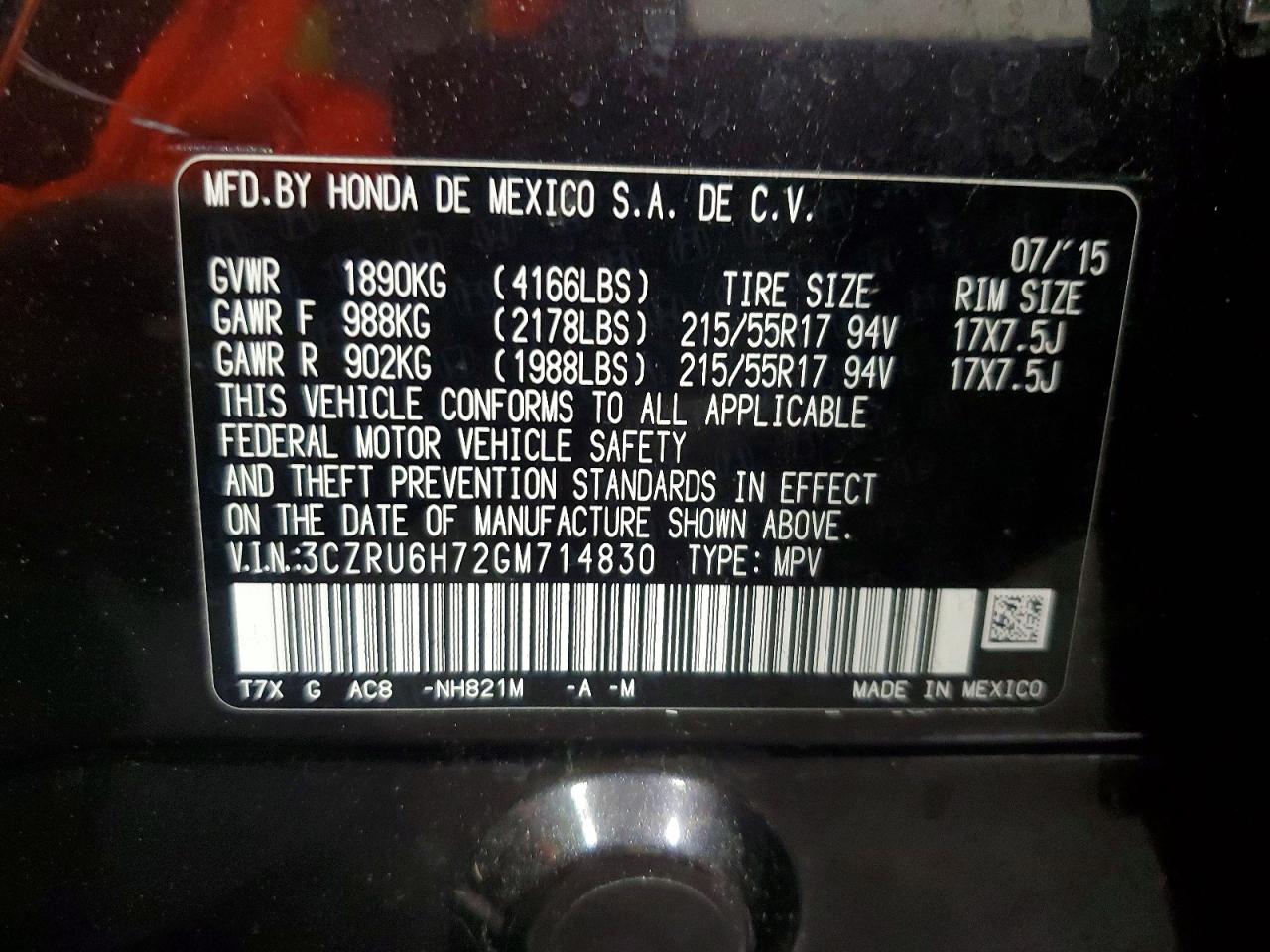 Honda HR-V Exl