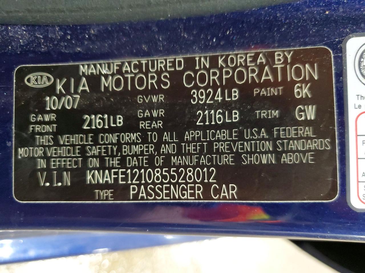 Kia Spectra Lx