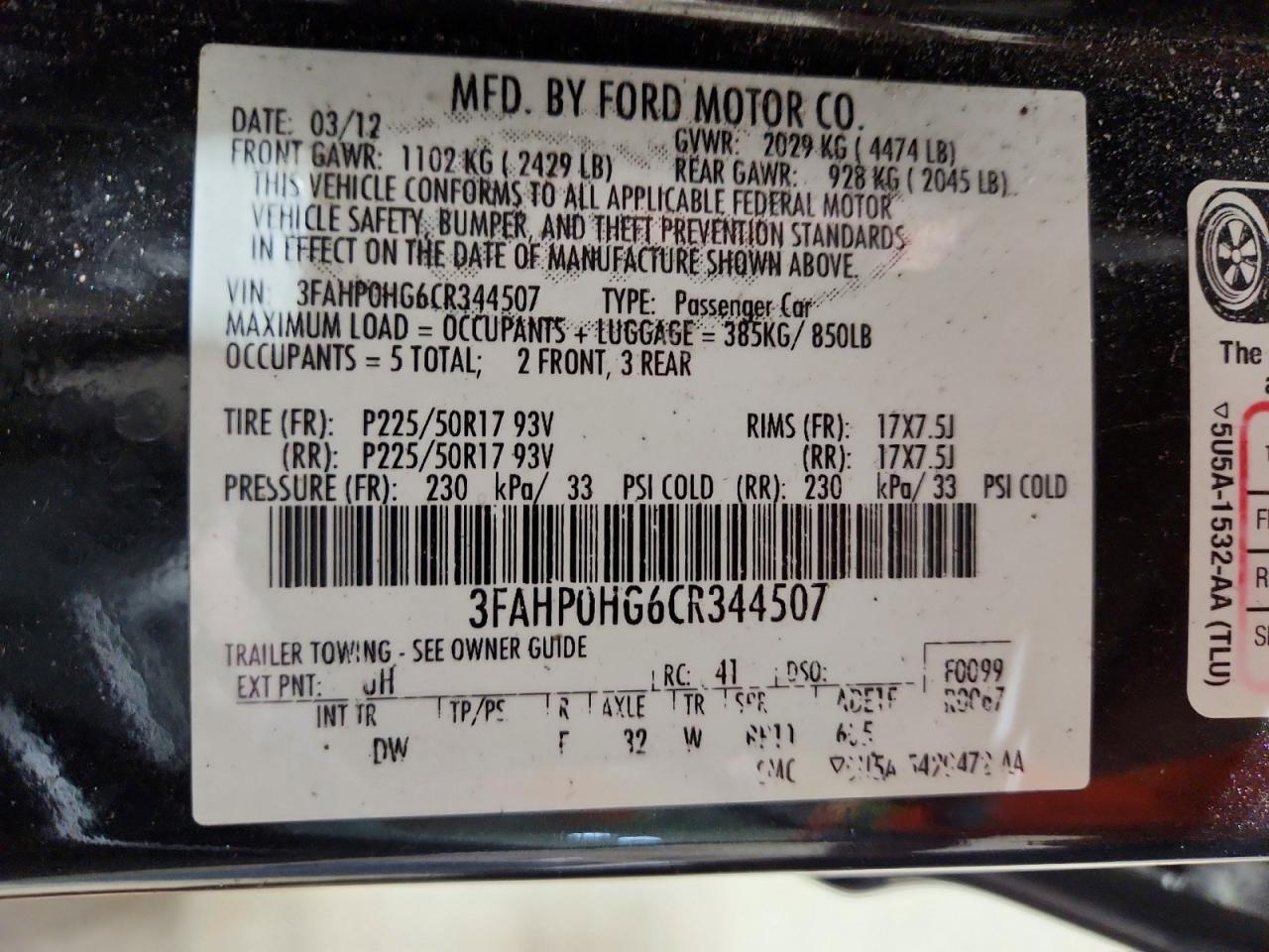 Ford Fusion Se