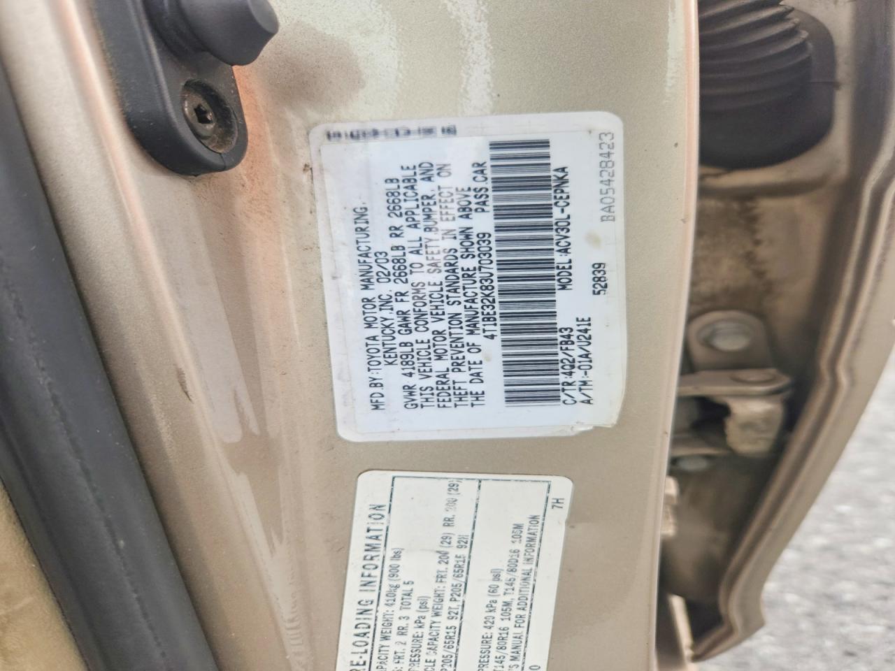 Toyota Camry Le