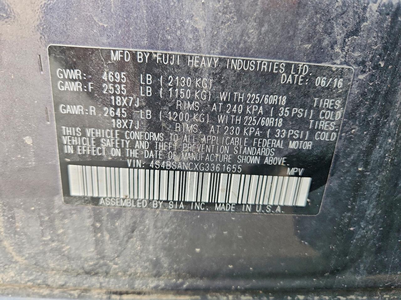 Subaru Outback 2.5i Limited