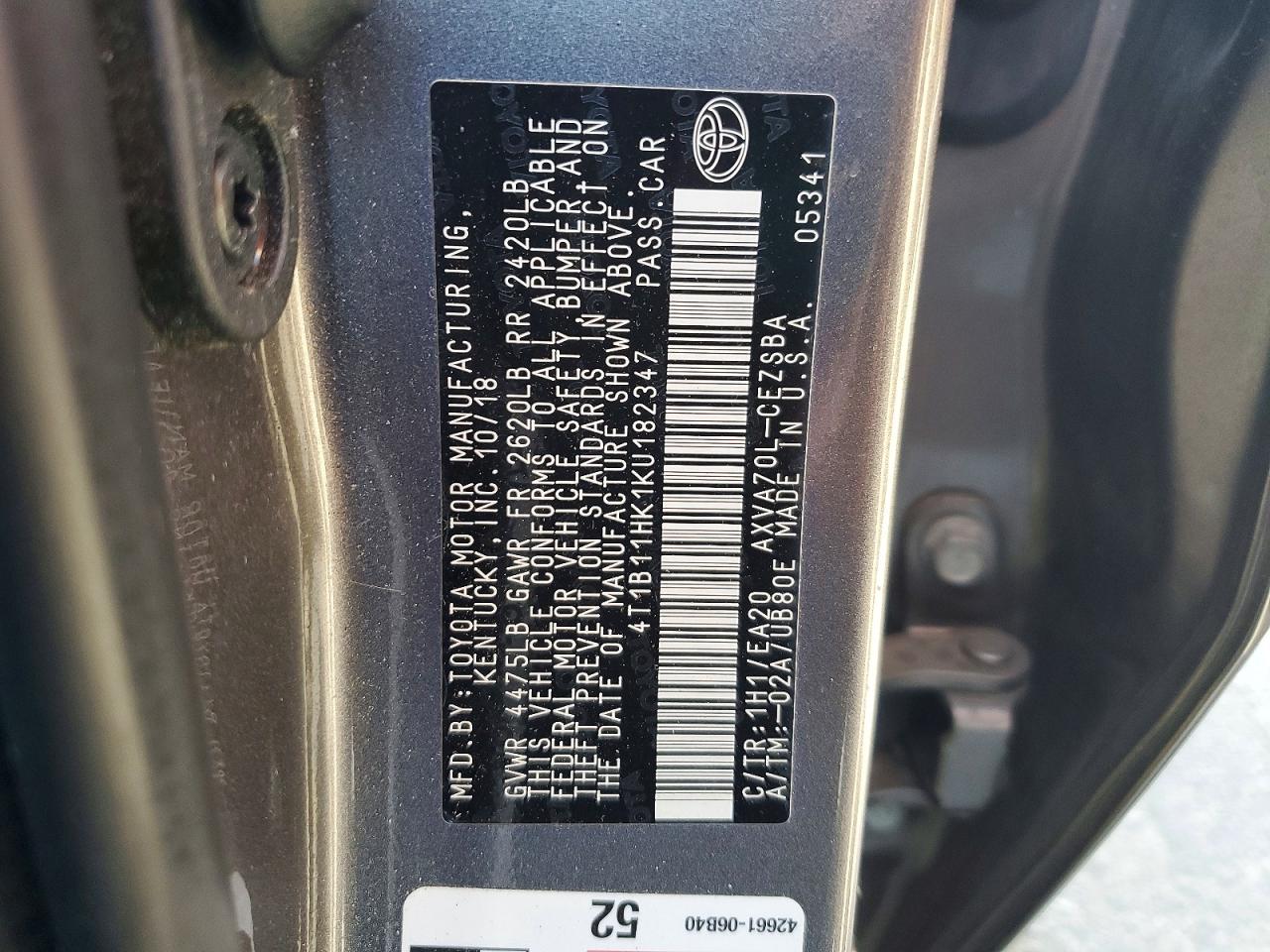 Toyota Camry Se