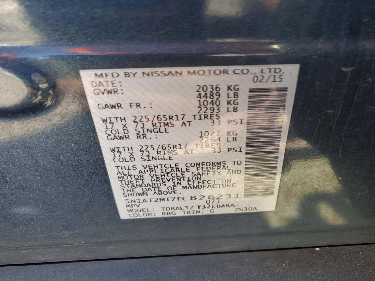 Nissan Rogue Sv