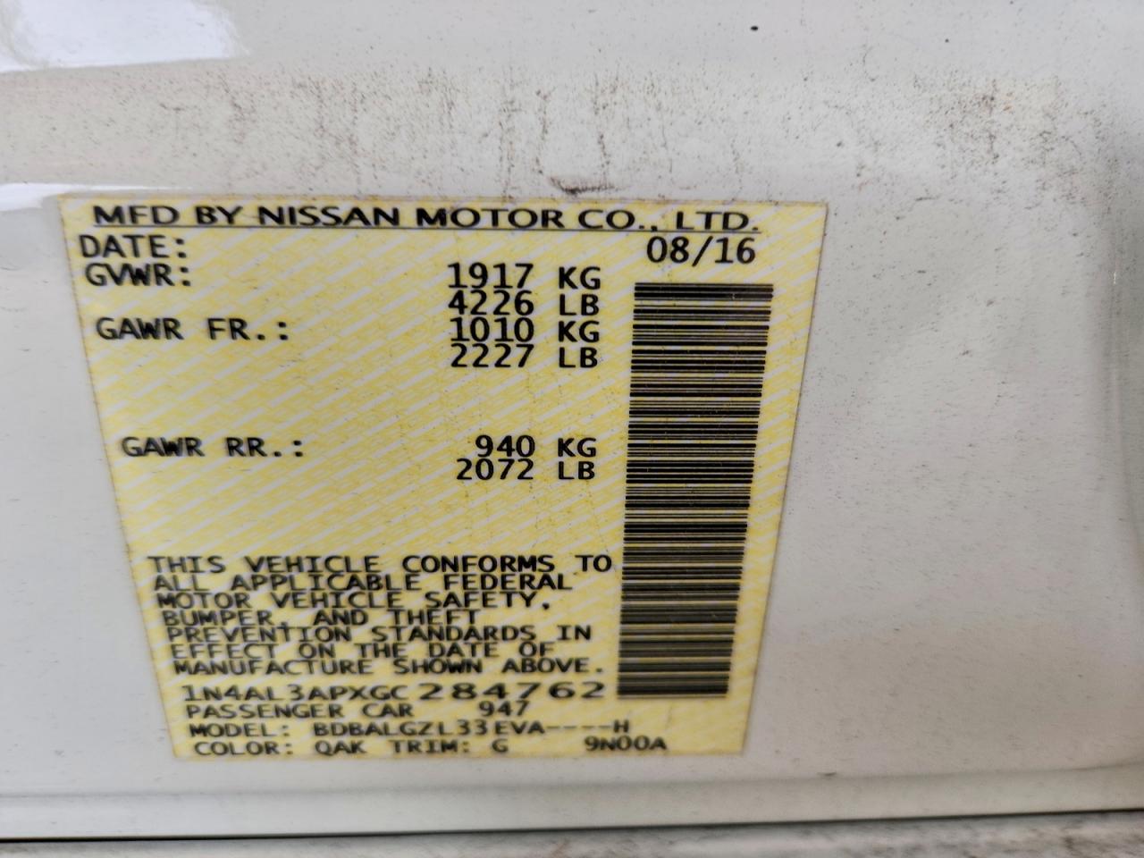 Nissan Altima 2.5 S