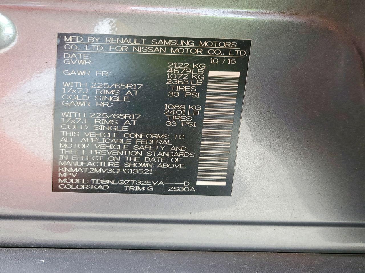 Nissan Rogue Sv