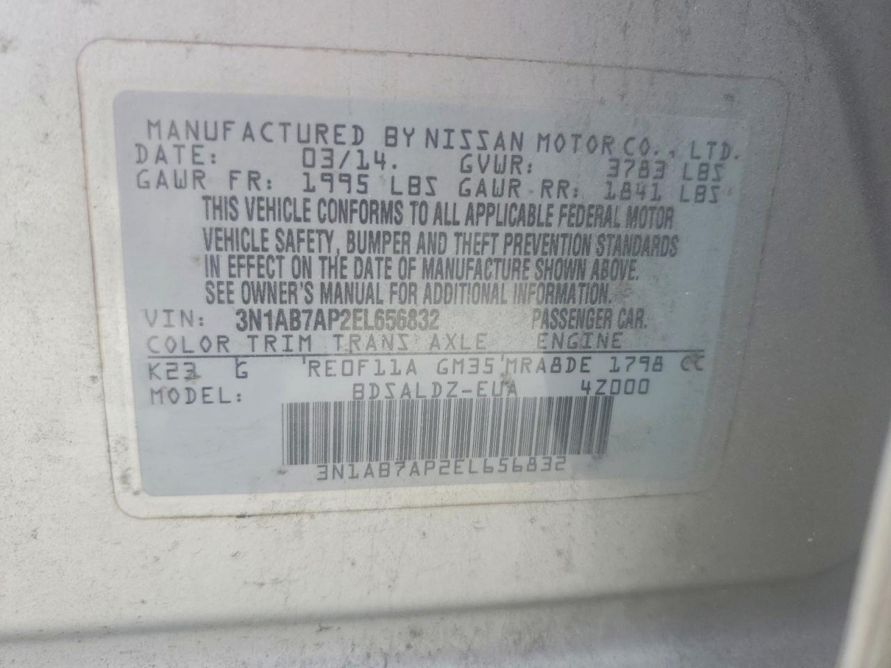 Nissan Sentra Sv