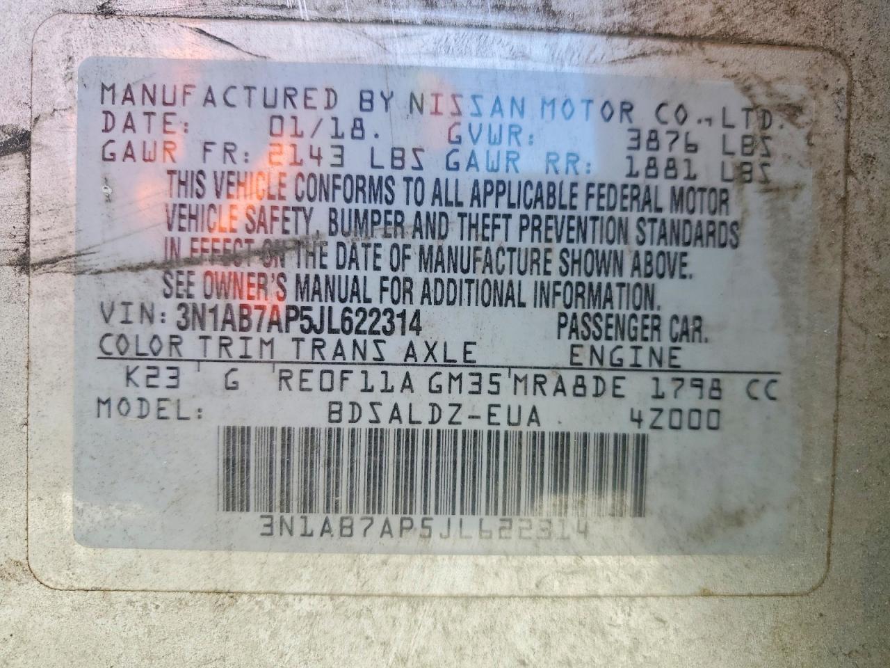Nissan Sentra Sv