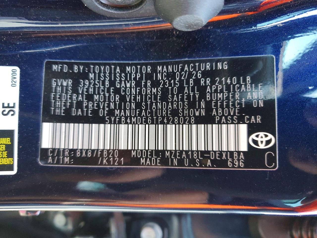 Toyota Corolla Le