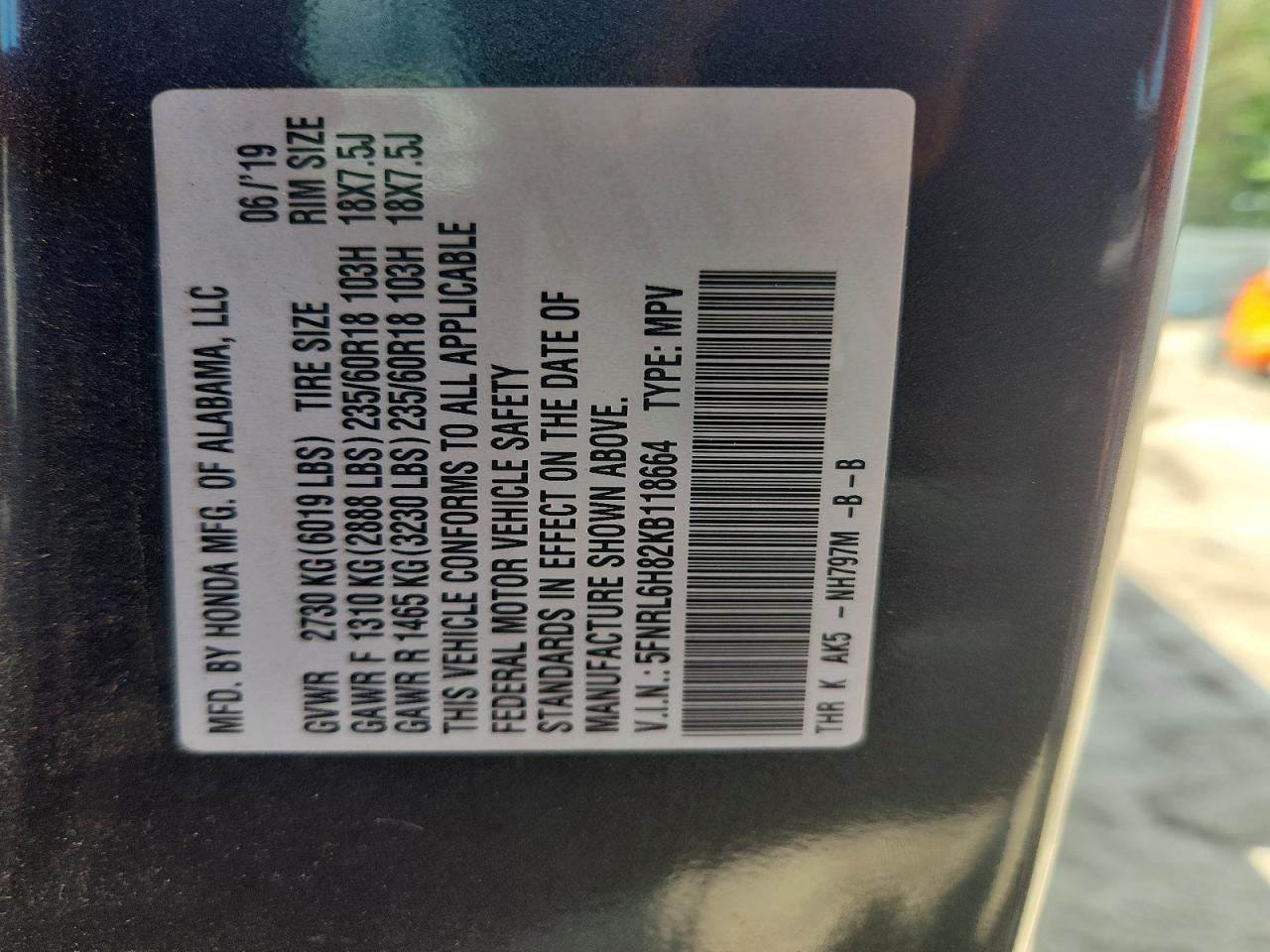 Honda Odyssey Touring