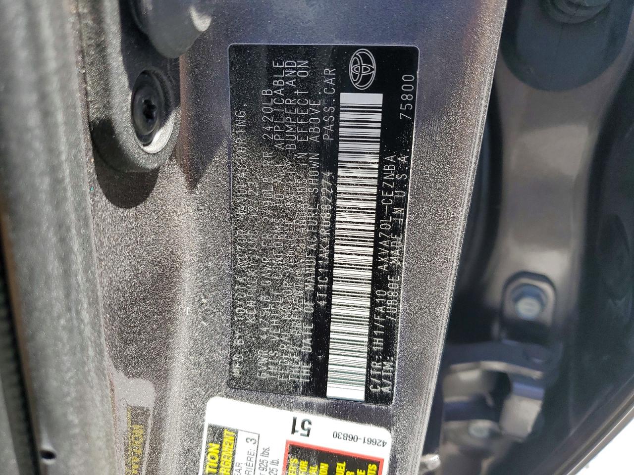 Toyota Camry Le