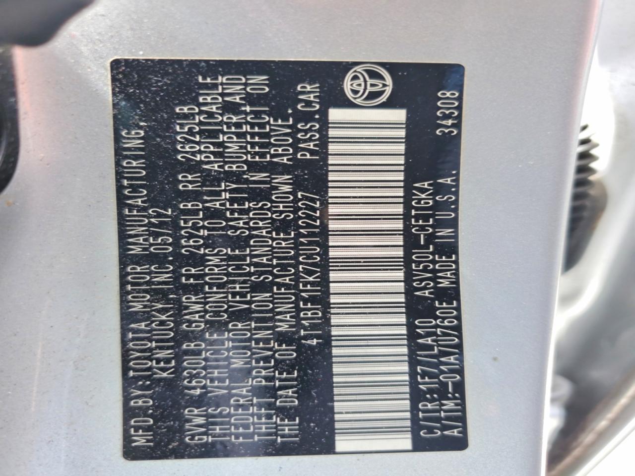 Toyota Camry Xle