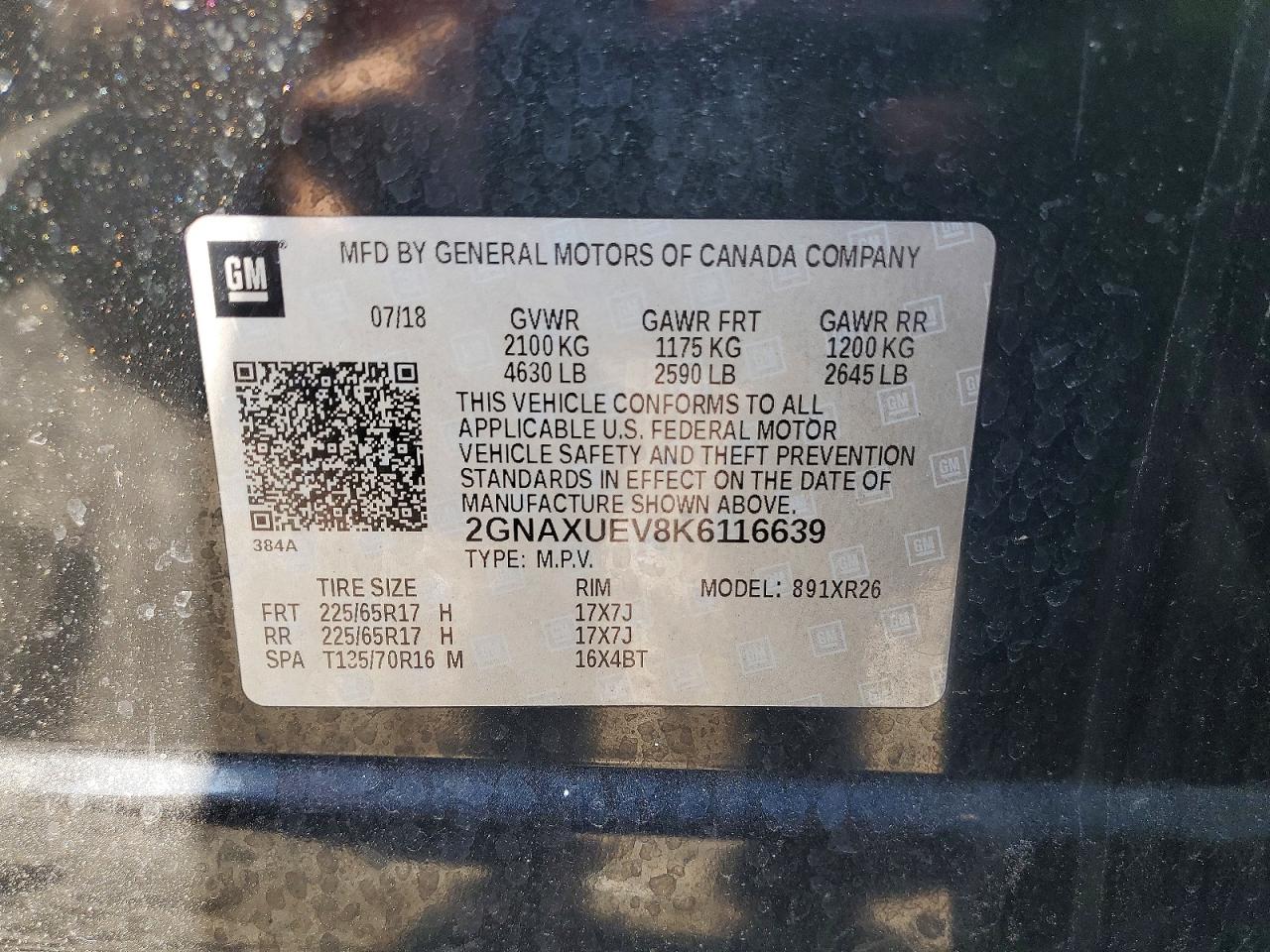Chevrolet Equinox Lt