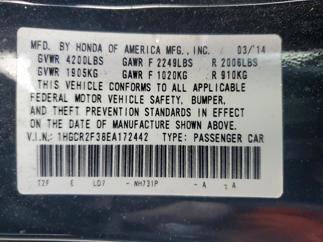 Honda Accord Lx