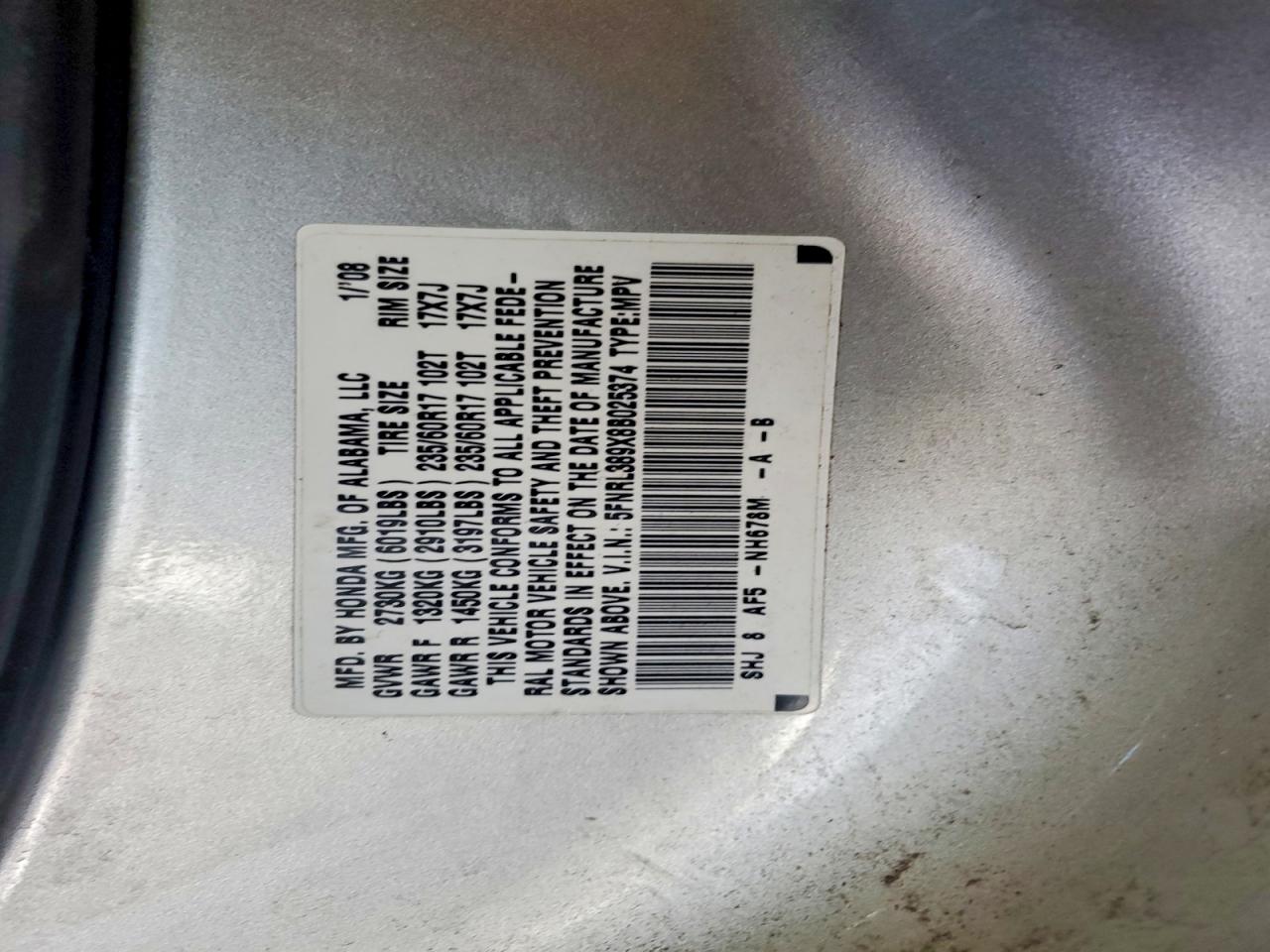 Honda Odyssey Touring